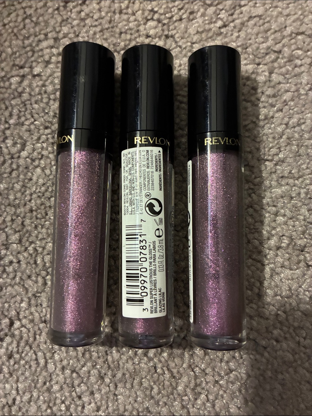 Revlon Shimmer Lip Gloss - Sparkling Mauve Pink Trio